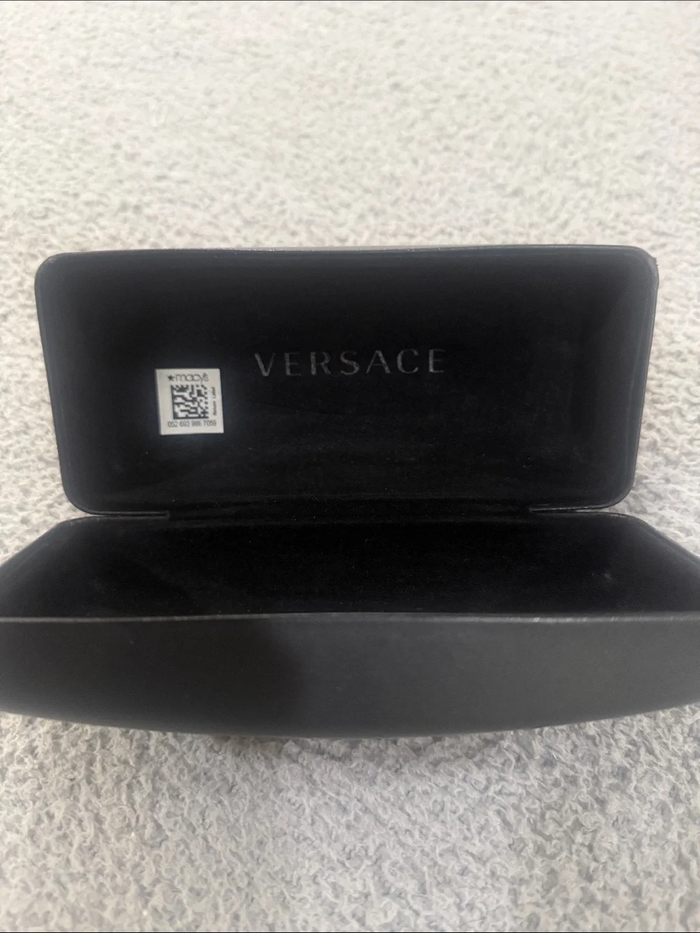 Versace Black and Gold Eyewear Case